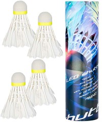 Воланы для бадминтона с подсветкой Avento Badminton Shuttles IN Tube LED 4 Pieces