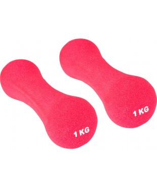 Гантели для фитнеса Avento Schreuders Hand Weight 2 x 1 Kg Pink в Алматы