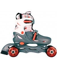 Роликовые коньки Schreuders Inline Quads Junior Adjustable Hard Boot