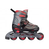 Роликовые коньки Nijdam Inline Skates Junior Adjustable Semisoft Boot Thunder