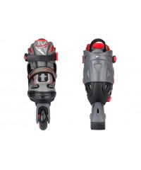 Роликовые коньки Nijdam Inline Skates Junior Adjustable Semisoft Boot Thunder