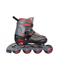 Роликовые коньки Nijdam Inline Skates Junior Adjustable Semisoft Boot Thunder