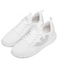 Кроссовки для бега унисекс Armany EA7 Tessuto Sneaker Blanco