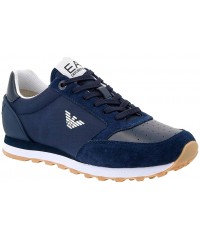 Кроссовки Armany EA7 Pelle Sneaker Men A138 Navy-White 10