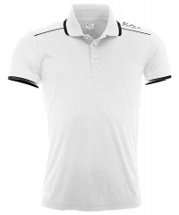 Футболка поло мужская Armany EA7 Shirt White Blue