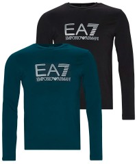 Футболка мужская Armany EA7 T-Shirt Jersey Black Blue