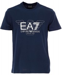 Футболка мужская Armany EA7 Jersey T-Shirt Blue