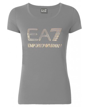 Футболка женская Armany EA7 Jersey T-Shirt Grey в Алматы