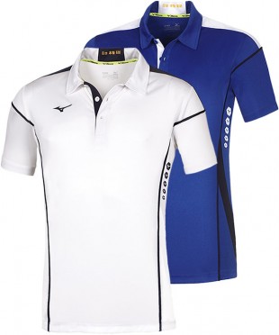 Спортивная футболка Mizuno Men Hex Rect Polo в Алматы