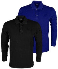 Футболка мужская Armany EA7 Polo Shirt Blue Black