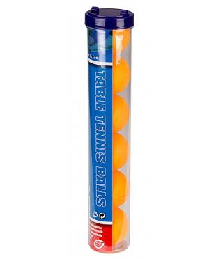 Мячи для настольного тенниса Schreuders Table Tennis Balls in Tube 6 Pieces Orange