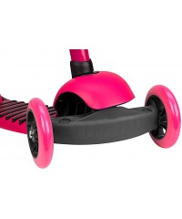 Самокат Nijdam 3-Wheel Scooter Tri-surfer Maxi RAZ Fluorescent Pink-Anthracite-Black