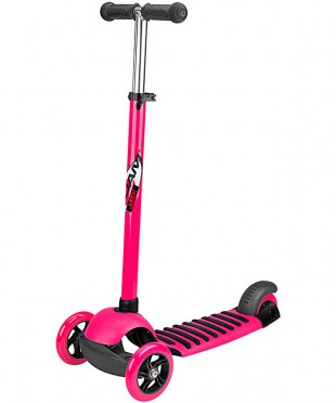 Самокат Nijdam 3-Wheel Scooter Tri-surfer Maxi RAZ Fluorescent Pink-Anthracite-Black