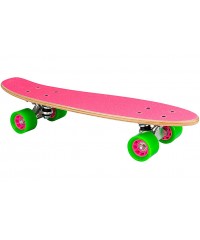 Скейтборд Nijdam Skateboard 22.5 Wood Free Flip Board FGG Pink-Green