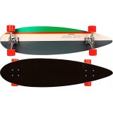 Скейтборд Black Dragon Longboard 36 Pintail Tropical Funk GWR Dark Grey-White-Pink-Emerald-Yellow