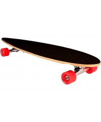 Скейтборд Black Dragon Longboard 36 Pintail Tropical Funk GWR Dark Grey-White-Pink-Emerald-Yellow