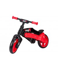 Беговел детский Nijdam Balance Bike Adjustable N Rider Black-Red ZWR