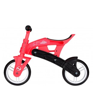 Беговел детский Nijdam Balance Bike Adjustable N Rider Pink-Black ROZ 2020