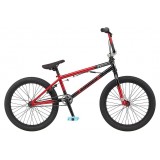 Велосипед BMX GT Slammer Satin Black-Gloss Red Fade Black White-Aqua Blue 20.0 OS 2021