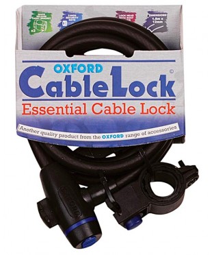 Велосипедный замок Oxford Smoke Cable Lock - 1.8m x 12mm